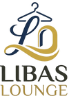 Libas Lounge logo with hanger design on a white background
