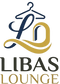 Libas Lounge logo with hanger design on a white background